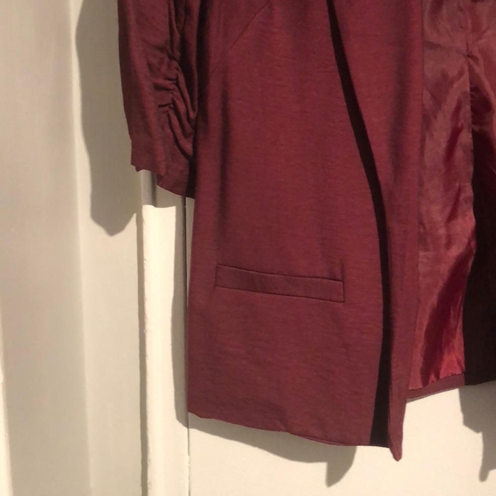 Lauren Conrad Burgundy Blazer w/ 3/4 Sleeves